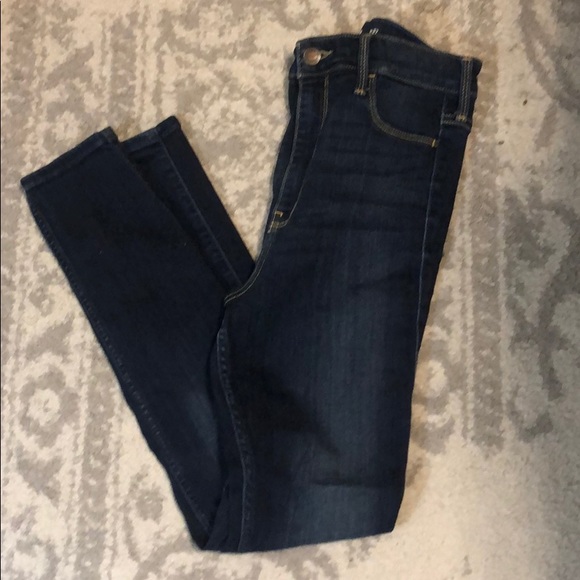 Dark Hollister sz 27 Skinny Jean jeggings EUC - Picture 1 of 3